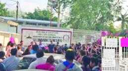 En Yautepec acusan a profesor de abuso sexual; colocaron carteles 