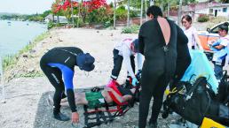 Rescatan cuerpo del lago de Tequesquitengo en Jojutla 