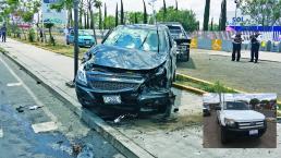 Menor lesionada tras accidente y volcadura sobre Bernardo Quintana, en Querétaro 