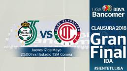 Santos recibe al Toluca en el inicio de la final del Clausura 2018