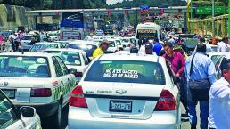 Transportistas mexiquenses colapsan accesos a la CDMX
