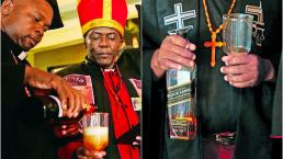 El alcohol es Dios en una iglesia de Sudáfrica