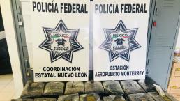 Hallan 40 kilos de marihuana en mesas de centro, en Nuevo León