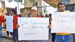 Pepenadores desempleados se manifiestan, en Cuernavaca