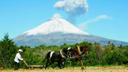Vecinos de Popocatépetl temen erupción, en Amecameca