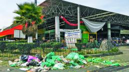 Anuncian multas por tirar basura en Central de Abasto de Toluca 