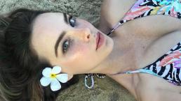 Belinda enciende redes sociales con sorprendente bikini
