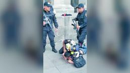 Intento de robo deriva en pelea de box, frente a la Catedral de Toluca