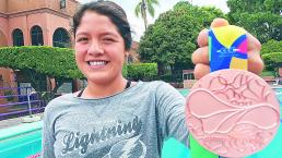 Morelense medalla de bronce en Barranquilla vuelve a la alberca que la vio nacer