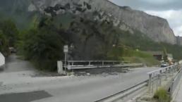 VIDEO: Aterradoras imágenes de avalancha de lodo en Suiza