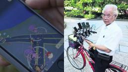 Abuelito viaja con once celulares para convertirse en Maestro Pokémon, en Taiwán