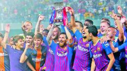 El Barcelona de Messi inicia temporada con trofeo 