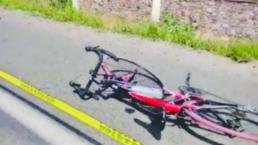 Muere ciclista menor de edad tras ser embestido por automóvil, en Tequisquiapan