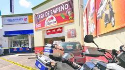 Empistolados asaltan casa de empeño, en Querétaro