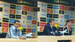 Piojo Herrera y David Patiño hablan del empate de América vs Pumas en el Azteca