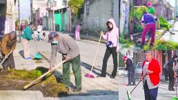 Vecinos organizan jornada de limpieza por falta de apoyo del gobierno, en Oxtotitlán 