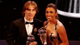 Luka Modric y la brasileña Marta, premiados como mejores futbolistas del año