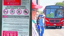 Autobuses imponen código de vestimenta por precaución, en Toluca