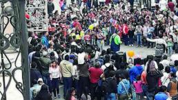 Comerciantes informales generan caos en avenida Hidalgo