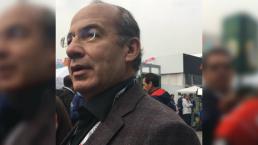 Felipe Calderón espera triunfo de Hamilton 
