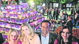 Montan ofrenda 3D en la Alameda Hidalgo, en Querétaro