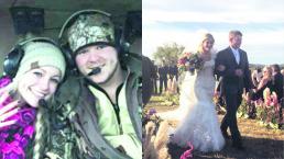 Recién casados pierden la vida en accidente aéreo, en Estados Unidos