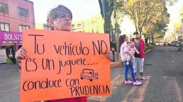 Con protestas piden a las autoridades controlar a ruteros, en Toluca 
