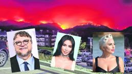 Del Toro, Kim Kardashian y Lady Gaga tuvieron que evacuar sus hogares por incendio