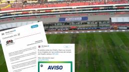 NFL cancela partido en México por mal estado de la cancha del Estadio Azteca