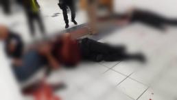 Policía fallece en violenta balacera durante asalto a banco, en Naucalpan