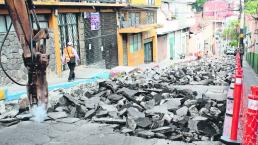 Reparación de calle provoca caos en Cuernavaca