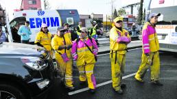 Conductor arrolla a barrenderos cuando intentaban cruzar Viaducto, en CDMX