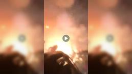 Revelan video de la mortal explosión de pirotecnia en Tequisquiapan