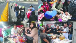 La familia que alimenta a los peregrinos que pasan por la autopista México-Puebla