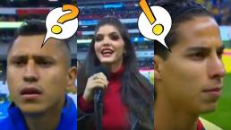 Ana Bárbara canta extraño himno mexicano y hace tremendo oso en el América vs Cruz Azul