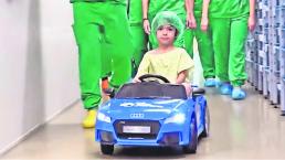 Hospital en España lleva a los niños al quirófano a bordo de carrito