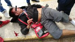 Choferes de Cuautitlán Izcalli lo sorprenden robando y le propinan brutal golpiza