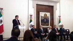 Olga Sánchez Cordero y Marcelo Ebrard presentan el nuevo Programa Nacional de Migración