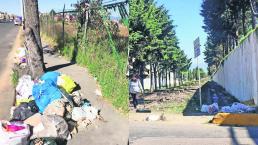 Fiestas navideñas dejan inundadas de basura las colonias de Toluca