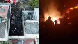 Fuerte incendio en casa de madera cobra la vida de varios menores en Iztapalapa 