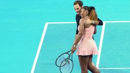 Roger Federer vence a Serena Williams en un enfrentamiento histórico