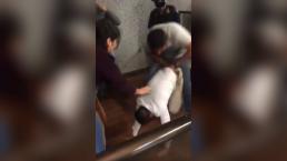 Golpean y hacen “calzón chino” a supuesto ladrón, en el Metro de la CDMX