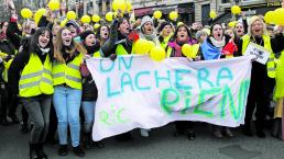 Mujeres se unen al movimiento de los Chalecos Amarillos