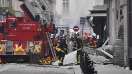 Se registra mortal explosión en panadería de París, Francia