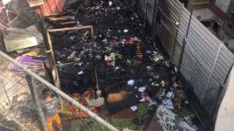 Incendio destruye parte del campamento del Multifamiliar Tlalpan, de damnificados del 19-S