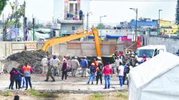 Rescatan cuerpo de trabajador sepultado en construcción, en alcaldía Gustavo A. Madero