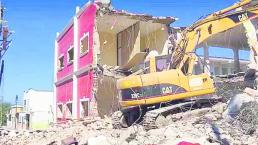 Demolición palacio municipal Ayala Morelos 19-S