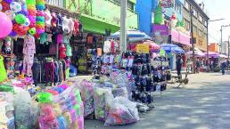 Edomex Toluca Comercio informal  trafico  Isidro Fabela 
