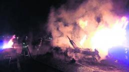 Camión estrella pipa fatal explosión Temoaya
