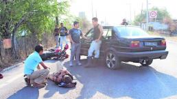  Auto atropella motociclista, Xochitepec, fue detenido, accidente